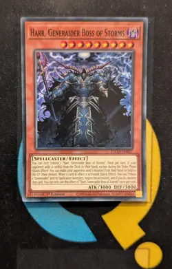 ETCO-EN027 Harr, Generaider Boss of Storms Super Rare 1st Edition YuGiOh Card - Image 1