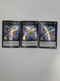 YUGIOH: 3x Number 39: Utopia Ultra Rare NM DUPO-EN104 - Image 1