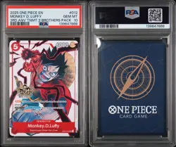 2025 ONE PIECE 3RD ANNIVERSARY TOURNAMENT 3 BROTHERS #012 MONKEY D LUFFY PSA 10 - Image 3