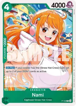 Nami (Tournament Pack 2026 Vol. 2) PR One Piece Promotion Cards P-102 NM - Image 1