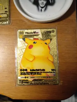 Pikachu V and V Max Metal Collecters Cards (2) Sealed In Plastic Case Pokemon - Image 4