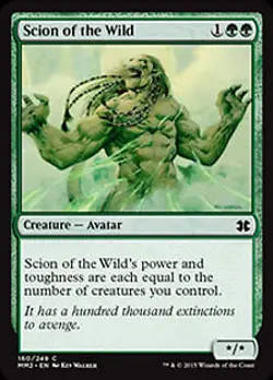 Scion of the Wild FOIL Modern Masters 2015 NM Green Common MAGIC CARD ABUGames - Image 1