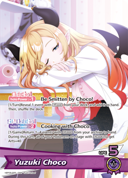 Yuzuki Choco OSR hololive OFFICIAL CARD GAME hBP05-005 Enchant Regalia ENG - Image 1