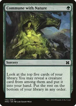 Commune with Nature FOIL Modern Masters 2015 NM Green Common MTG CARD ABUGames - Image 1