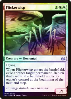 Flickerwisp FOIL Modern Masters 2017 NM White Uncommon MAGIC MTG CARD ABUGames - Image 1