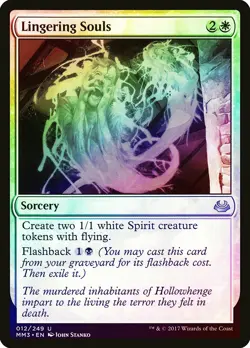 Lingering Souls FOIL Modern Masters 2017 NM White Uncommon MAGIC CARD ABUGames - Image 1
