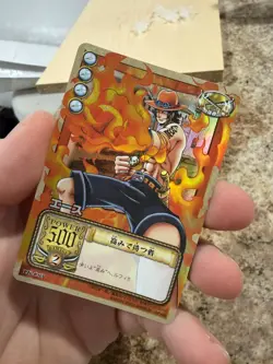 Portgas D Ace Holo LK-C05 One Piece Card geme From TV animation 2002 TCG JP A - Image 1