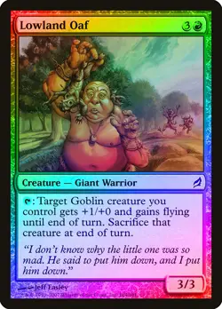 Lowland Oaf FOIL Lorwyn NM Red Common MAGIC THE GATHERING MTG CARD ABUGames - Image 1