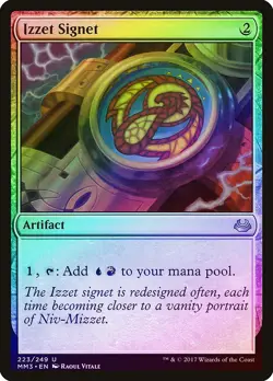 Izzet Signet FOIL Modern Masters 2017 PLD Artifact Uncommon MTG CARD ABUGames - Image 1