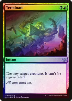 Terminate FOIL Modern Masters 2017 NM Black Red Uncommon MAGIC CARD ABUGames - Image 1