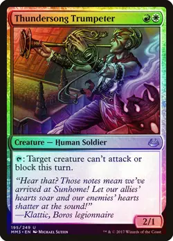 Thundersong Trumpeter FOIL Modern Masters 2017 NM Uncommon CARD ABUGames - Image 1