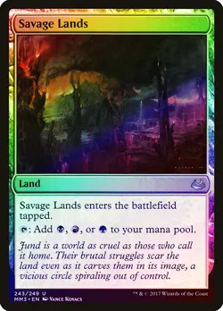 Savage Lands FOIL Modern Masters 2017 NM Land Uncommon MAGIC MTG CARD ABUGames - Image 1