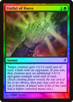 Fistful of Force FOIL Lorwyn NM Green Common MAGIC THE GATHERING CARD ABUGames - Image 1