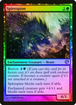 Spirespine FOIL Journey into Nyx NM Green Uncommon MAGIC MTG CARD ABUGames - Image 1