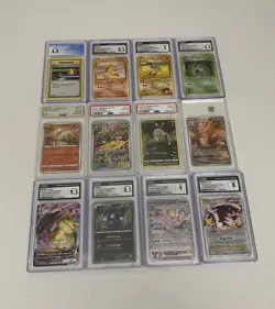 Pokemon Graded Card Lot Vintage Modern Low Grades CGC PSA AGS Garchomp Espeon ➕ - Image 1