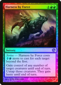 Harness by Force FOIL Journey into Nyx NM Red Rare MAGIC MTG CARD ABUGames - Image 1