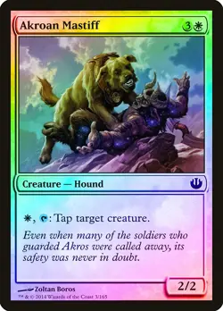 Akroan Mastiff FOIL Journey into Nyx NM White Common MAGIC MTG CARD ABUGames - Image 1