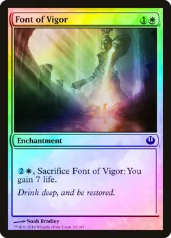 Font of Vigor FOIL Journey into Nyx NM White Common MAGIC MTG CARD ABUGames - Image 1
