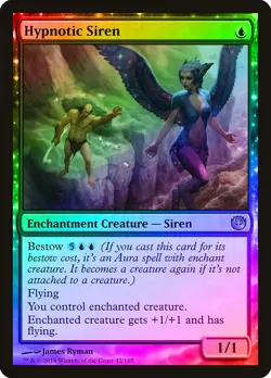Hypnotic Siren FOIL Journey into Nyx NM Blue Rare MAGIC MTG CARD ABUGames - Image 1