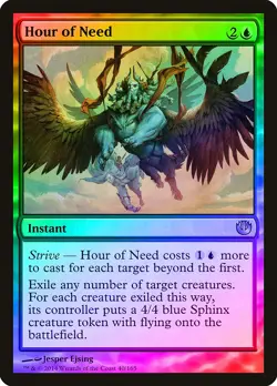 Hour of Need FOIL Journey into Nyx NM Blue Uncommon MAGIC MTG CARD ABUGames - Image 1