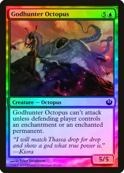 Godhunter Octopus FOIL Journey into Nyx NM Blue Common MAGIC MTG CARD ABUGames - Image 1