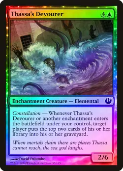 Thassa's Devourer FOIL Journey into Nyx NM Blue Common MAGIC MTG CARD ABUGames - Image 1