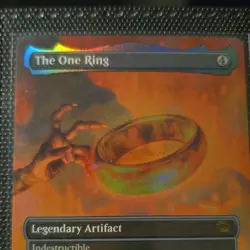 The Lord of the Rings The One Ring Foil Artifact Card Magic: The Gathering - Image 1