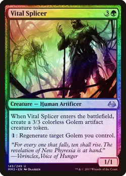 Vital Splicer FOIL Modern Masters 2017 NM Green Uncommon MAGIC CARD ABUGames - Image 1