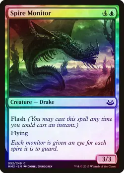 Spire Monitor FOIL Modern Masters 2017 NM Blue Common MAGIC MTG CARD ABUGames - Image 1