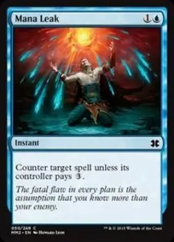 Mana Leak FOIL Modern Masters 2015 NM Blue Common MAGIC MTG CARD ABUGames - Image 1