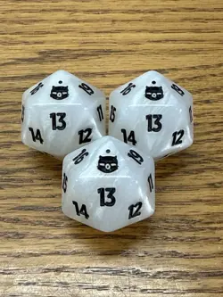 3x Magic The Gathering X Final Fantasy White Bundle Spindown D20 Die Dice - Image 1