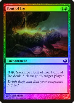 Font of Ire FOIL Journey into Nyx NM Red Common MAGIC GATHERING CARD ABUGames - Image 1