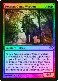 Nessian Game Warden FOIL Journey into Nyx NM Green Uncommon MTG CARD ABUGames - Image 1