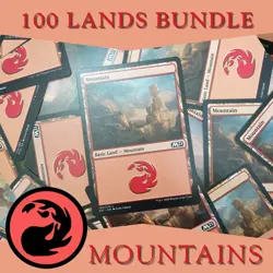 Magic The Gathering - Bundle - 100 Basic Lands - Mountains - MTG - FREE P&P - Image 1