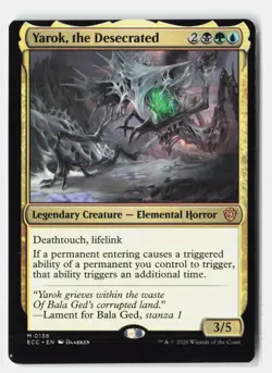 Yarok, the Desecrated 136 Commander: Lorwyn Eclipsed Miscut MTG NM - Image 1