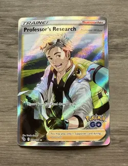 Pokemon TCG Professor's Research GO Full Art Ultra Rare Holo - Image 1