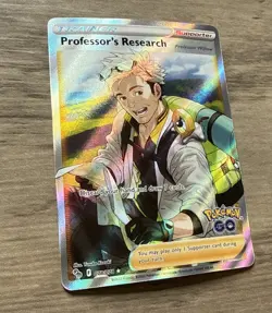 Pokemon TCG Professor's Research GO Full Art Ultra Rare Holo - Image 3