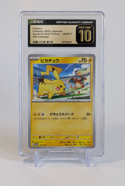 Pikachu Pokemon Scarlet & Violet Promos 120/SV-P Gift Campaign CGC PRISTINE 10 - Image 1