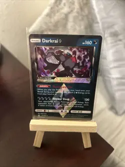 Pokemon Darkrai Prism Star 77/156 SM Ultra Prism Holo Prism Rare 160 HP - Image 1