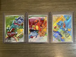 Pokemon First Partner Illustration Collection MEP Bulbasaur Charmander Squirtle - Image 1