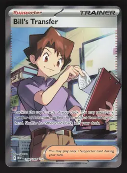 Bill's Transfer 194/165 Pokemon TCG SV: Scarlet & Violet 151 NM - Image 1