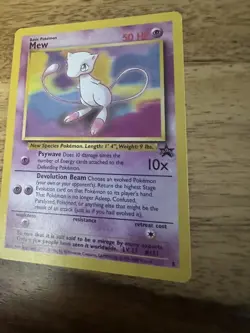 Mew 08/53 WotC Black Star Promo Pokemon Card - Non-Holo - Near Mint - Image 4