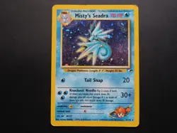 Pokemon Misty's Seadra Gym Heroes 9/132 - Holo DMG - Image 1