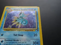 Pokemon Misty's Seadra Gym Heroes 9/132 - Holo DMG - Image 2
