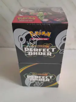 Pokemon Mega Evolution Perfect Order half booster box 18 packs Sealed - Image 1