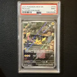 2023 POKEMON MEW EN-151 ILLUSTRATION RARE #173 PIKACHU PSA 9 - Image 1