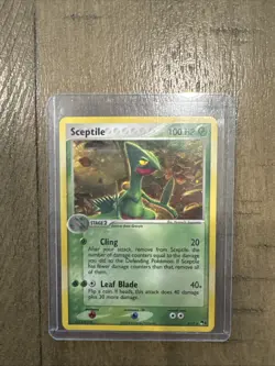 Vintage Pokemon Sceptile Rare Holo SWIRL 4/17 Pop Series 1 - Image 1