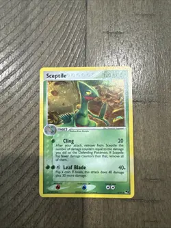 Vintage Pokemon Sceptile Rare Holo SWIRL 4/17 Pop Series 1 - Image 3