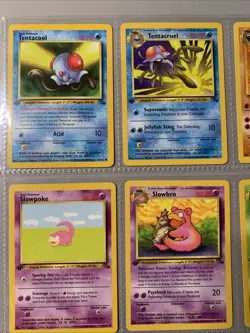 Pokemon TCG 1st Edition Fossil Set Non Holo Rare Binder Page Lot - WOTC VTG 1999 - Image 2