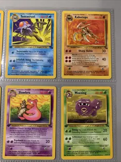 Pokemon TCG 1st Edition Fossil Set Non Holo Rare Binder Page Lot - WOTC VTG 1999 - Image 3